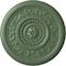 Ekena Millwork Marseille Ceiling Medallion (Fits Canopies up to 4 1/4"), 16 1/8"OD x 5/8"P, Athenian Green CM16MAAGF - alternate 1